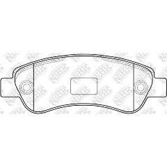 Изображение товара Колодки тормозные дисковые NiBK PN0475 задний мост 4 шт