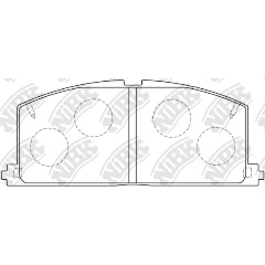 Изображение товара Колодки тормозные дисковые NiBK для TOYOTA Camry, Carina, Corolla