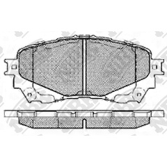 Изображение товара Тормозные дисковые колодки NiBK для MAZDA 6 (12-) передние комплект 4 шт.