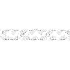 Изображение товара Колодки тормозные дисковые NiBK для задних колес Nissan Qashqai и других моделей