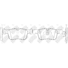 Изображение товара Тормозные дисковые колодки NIBK PN32005 для BMW 1 и 2, передний мост