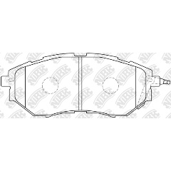 Изображение товара Колодки тормозные дисковые NiBK для SUBARU Impreza,Legacy,Forester передние 4 шт