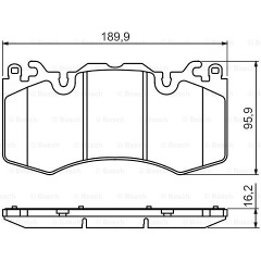 Изображение товара Колодки тормозные передние BOSCH 0986494440, 4 шт