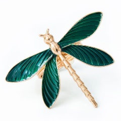 Изображение товара Кольца для салфеток Arya Dragonfly 4шт Золотистый Зеленый