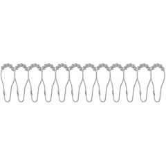 Изображение товара Кольца для шторы в ванную FASHUN A9001, хром