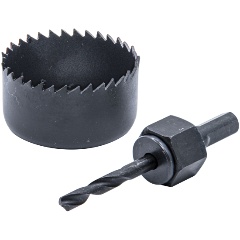 Изображение товара Кольцевая пила HCS по дереву РемоКолор 54 мм, сверло 6 мм, держатель 35-7-654