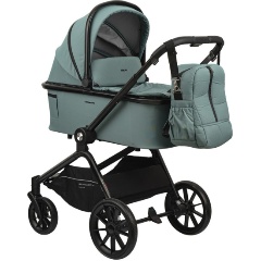 Изображение товара Коляска 3 в 1 Indigo SOLAR зеленый универсальная с люлькой прогулкой и автокреслом