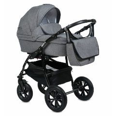 Изображение товара Универсальная коляска ALIS BERTA + F 3 в 1 Be 02 темно-серый