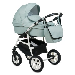 Изображение товара Универсальная коляска Alis BERTA + F 3 в 1 Be 08, шалфей