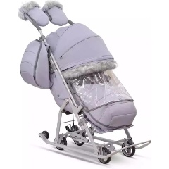 Изображение товара Санки-коляска Nika Ника Детям 7-5SК серый