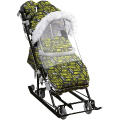 Изображение товара Санки-коляска Nika Ника Детям 7-8SК (Лимонный)