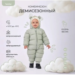 Изображение товара Комбинезон демисезонный RANT 160/3 Teddler Light Olive р.68
