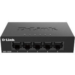 Изображение товара Коммутатор D-Link Switch DGS-1005D/J2A неуправляемый 5 портов 10/100/1000Mbps