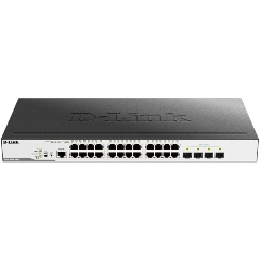 Изображение товара Коммутатор D-Link DGS-3000-28LP/B1A управляемый гигабитный PoE