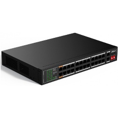 Изображение товара Коммутатор DAHUA DH-SF1026LP 26 портов с PoE для видеонаблюдения и сети