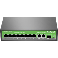 Изображение товара Коммутатор Digma DSP208G-2G-1S-T120 (L2) неуправляемый