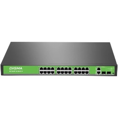 Изображение товара Коммутатор Digma DSP224F-2C-R400 V1 неуправляемый 24 порта