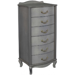 Изображение товара Комод Leset Джульетта узкий (6 ящ.), Серый ясень