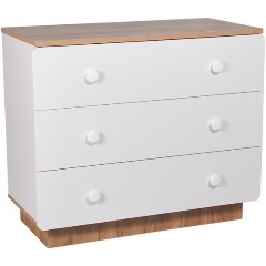 Изображение товара Комод Polini kids Ameli 3000, белый-дуб крафт золотой