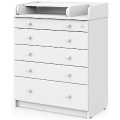 Изображение товара Комод для пеленания Sweet Baby Marsala белый современный стиль