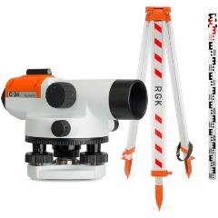 Изображение товара Оптический нивелир RGK C-24 + RGK S6-N + AMO рейка S3