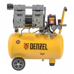 Изображение товара Компрессор DLS950/24 безмаслянный малошумный 950 Вт, 165 л/мин,ресивер 24 л, DENZEL 58026