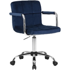 Изображение товара Кресло офисное DOBRIN TERRY (синий велюр (MJ9-117))