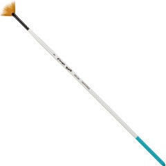 Изображение товара Художественная веерная кисть Комус Арт №2 синтетика длинная ручка