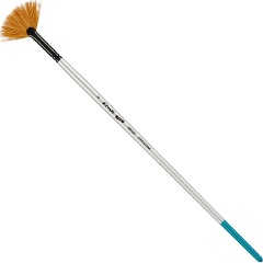 Изображение товара Кисть художественная Комус Арт синтетика мягкая, веерная, №6, длинная ручка