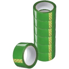 Изображение товара Клейкая лента КОМУС 48ммх66мх45мкм зеленый, 6 шт/уп