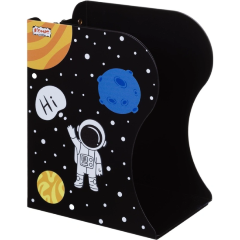 Изображение товара Подставка для книг и учебников КОМУС Space time раздвижная черная