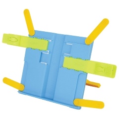 Изображение товара Подставка для книг КОМУС с боковыми зажимами пластик голубая