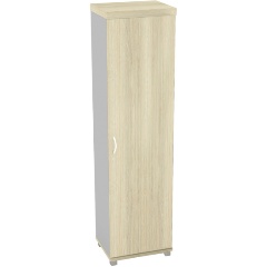 Изображение товара Шкаф КОМУС Д_EASY Director д/одежды2 узк ДСП м ел.сер 771/дуб шамонисв.124