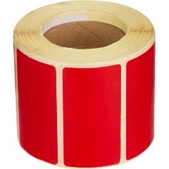 Изображение товара Термоэтикетки КОМУС Термоэтикетки ЭКО 58x30, красная, вт.40, 700шт/рул