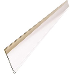 Изображение товара Ценникодержатель полочный КОМУС прозр., самоклеющийся 1000мм, 100 шт/уп