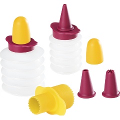 Изображение товара Кондитерский набор Metaltex 2 бутылочки, 3 насадки, бур (25.24.14)