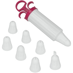 Изображение товара Кондитерский шприц METALTEX 8 насадок (25.24.50)