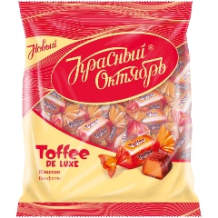 Изображение товара Конфеты Красный Октарь TOFFEE DE LUXE классик 250 г с шоколадной глазурью