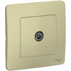 Изображение товара Розетка TV SCHNEIDER ELECTRIC BLANCA бежевый оконечная с рамкой