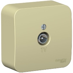 Изображение товара Розетка TV SCHNEIDER ELECTRIC BLANCA ТВ ИЗОЛ.ПЛ., бежевый, BLNTA000017