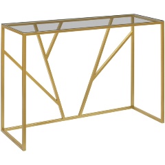 Изображение товара Консоль GREENWEEN EVA, золотая, тонированное стекло 1000х350х810