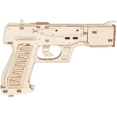 Изображение товара Деревянный конструктор ТРИ СОВЫ Пистолет резинкострел, 58 деталей