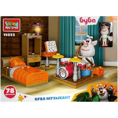 Изображение товара Конструктор ГОРОД МАСТЕРОВ Буба музыкант 78 деталей для детей 4+