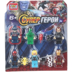 Изображение товара Конструктор ГОРОД МАСТЕРОВ Фигурки. Супергерои -6 шт., 18125-ZH