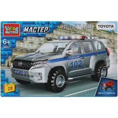 Изображение товара Конструктор ГОРОД МАСТЕРОВ Тойота Ленд Крузер Прадо Полиция 28 деталей для детей от 6 лет