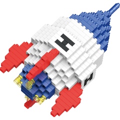 Изображение товара Конструктор ПОДЕЛКИН PLK-02 №07 Ракета 337 элемент.