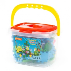 Изображение товара Конструктор ПОЛЕСЬЕ 51592 Флора 2, 91 элементов (в ведёрке)