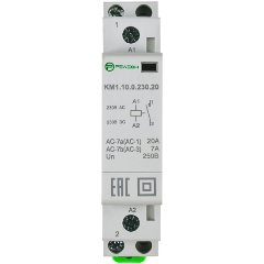 Изображение товара Контактор модульный РЕЛЕОН 1НО контакт 20А (~/= 230В AC/DC), KM110023020