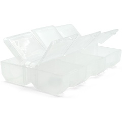 Изображение товара Контейнер АЙРИС для швейных мелочей пластмас. 9*6*1,8см, прозрачная, К-178