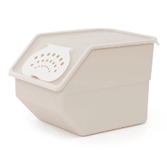 Изображение товара Контейнер для овощей ПОЛИМЕРБЫТ 11,2л бежевый (4382119)